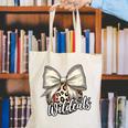 Wildcats Baseball Leopard Print Coquette Bow Mascot Game Day Canvas Tote Bag Wildcats Baseball Leopard Print Coquette Bow Mascot Game Day Canvas Tote Bag