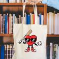 Women's Valentines Day Heart Baseball Player Sports Boys Kids Men Canvas Tote Bag