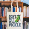 Youth Baseball Catcher Humor Don’t Get In A Pickle Canvas Tote Bag