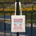 100 Days Of School Baseball 100th Day Of School Girls Canvas Tote Bag