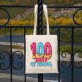 100 Days Of School Baseball Drip 100th Day Of School Canvas Tote Bag 100 Days Of School Baseball Drip 100th Day Of School Canvas Tote Bag