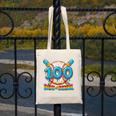 100 Days Of School Baseball Drip Boys 100th Day Of School Canvas Tote Bag