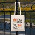 6 7 If You Know You Know Baseball Ice Cream Dip Canvas Tote Bag