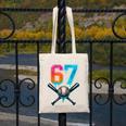 67 Baseball Meme Cool Drip Number 67 Player Or 67th Birthday Canvas Tote Bag