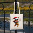 67 Gingerbread Man Playing Baseball Christmas 6 7 Meme Canvas Tote Bag