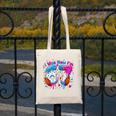 7th Birthday I Was 6 Now I'm 7 Baseball Ice Cream Drip Canvas Tote Bag