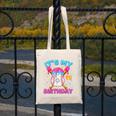 8th Birthday Baseball 8 Year Old Ice Cream Drip Boy Baseball Canvas Tote Bag