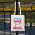 9th Birthday Baseball 9 Year Old Ice Cream Drip Boy Baseball Premium Tri-Blend Canvas Tote Bag