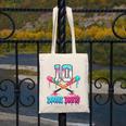 Baseball 10 Year Old Ice Cream Drip 10th Bday Double Digits Canvas Tote Bag Baseball 10 Year Old Ice Cream Drip 10th Bday Double Digits Canvas Tote Bag
