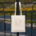 Baseball 67 Six Seven Meme Number Canvas Tote Bag