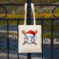 Baseball Christmas Lights Santa Christmas Baseball Player Canvas Tote Bag Baseball Christmas Lights Santa Christmas Baseball Player Canvas Tote Bag