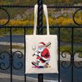 Baseball Christmas Santa Claus Batter Baseball Drip Canvas Tote Bag Baseball Christmas Santa Claus Batter Baseball Drip Canvas Tote Bag