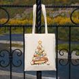 Baseball Christmas Tree Light Xmas Baseball Canvas Tote Bag Baseball Christmas Tree Light Xmas Baseball Canvas Tote Bag
