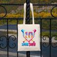 Baseball Drip 10th Birthday Boy Double Digits Ice Cream Drip Canvas Tote Bag