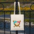 Baseball Drip For Boys Ice Cream Dripping Baseball Sport Canvas Tote Bag
