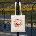 Baseball Drip Ice Cream Coquette Pink Bow Baseball Player Canvas Tote Bag