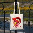 Baseball Heart Valentine Baseball Ice Cream Drip Boys Girls Canvas Tote Bag Baseball Heart Valentine Baseball Ice Cream Drip Boys Girls Canvas Tote Bag