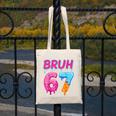 Baseball Ice Cream Drip Number 67 Player Or 67th Birthday Canvas Tote Bag Baseball Ice Cream Drip Number 67 Player Or 67th Birthday Canvas Tote Bag