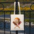 Baseball Ice Cream Drip Style Melting Ice Cream Youth Teen Canvas Tote Bag