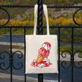 Baseball Ice Cream Drip Youth Strawberry Baseball Red Canvas Tote Bag Baseball Ice Cream Drip Youth Strawberry Baseball Red Canvas Tote Bag