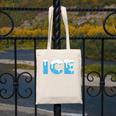 Baseball ICE Ice Cream Drip Baseball Drip Baseball Canvas Tote Bag