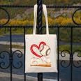 Baseball Nana Baseball Heart Family Matching Canvas Tote Bag
