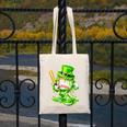 Baseball Player Ice Cream Drip Shamrocks St Patrick's Day Canvas Tote Bag Baseball Player Ice Cream Drip Shamrocks St Patrick's Day Canvas Tote Bag