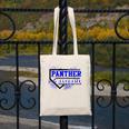 Blue Panther Baseball Home Plate Game Day Mascot Panther Canvas Tote Bag