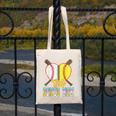 Bonus Mom Of Both Half Baseball Softball Ice Cream Drip Canvas Tote Bag