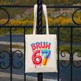 Bruh 67 Baseball Drip Number 67 Player 67th Birthday Canvas Tote Bag