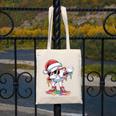 Christmas Baseball Ice Cream Dripping Santa Baseball Drip Canvas Tote Bag Christmas Baseball Ice Cream Dripping Santa Baseball Drip Canvas Tote Bag