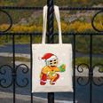 Christmas Gingerbread Man Baseball Player Catcher Canvas Tote Bag Christmas Gingerbread Man Baseball Player Catcher Canvas Tote Bag