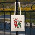 Christmas Santa Baseball Ugly Sweater Canvas Tote Bag
