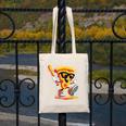Drippy Pizza Baseball Slice Cartoon Sports Food Canvas Tote Bag