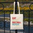 Eat Sleep Baseball Repeat Bat Ball Player Fan Canvas Tote Bag Eat Sleep Baseball Repeat Bat Ball Player Fan Canvas Tote Bag