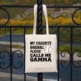 My Favorite Baseball Player Calls Me Gamma Canvas Tote Bag My Favorite Baseball Player Calls Me Gamma Canvas Tote Bag
