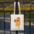 Gingerbread Man Baseball Christmas Canvas Tote Bag