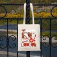 Happy 100 Days Of School Baseball Football PE Teacher Canvas Tote Bag