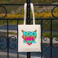 Happy 100 Days Of School Costume Baseball Drip Ice Cream Canvas Tote Bag Happy 100 Days Of School Costume Baseball Drip Ice Cream Canvas Tote Bag