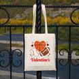 Happy Valentine’s Basketball Football Valentine Baseball Canvas Tote Bag Happy Valentine’s Basketball Football Valentine Baseball Canvas Tote Bag