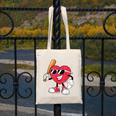 Heart Play Baseball Valentine's Day Teens Boys Girls Kids Canvas Tote Bag Heart Play Baseball Valentine's Day Teens Boys Girls Kids Canvas Tote Bag