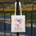 I Hit 100 Days Of School Baseball Ice Cream Drip Canvas Tote Bag