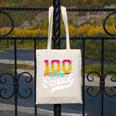 Ice Cream Drip 100 Days Of School Baseball Boys 100th Day Canvas Tote Bag