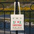 I’Ll Be Home For Christmas Baseball Ugly Sweater Art Canvas Tote Bag I’Ll Be Home For Christmas Baseball Ugly Sweater Art Canvas Tote Bag