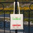 I'Ll Be Home For Christmas Baseball Xmas Canvas Tote Bag I'Ll Be Home For Christmas Baseball Xmas Canvas Tote Bag