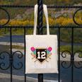 It's My 12th Birthday Baseball Fan Celebration Canvas Tote Bag