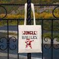 Jingle Ballers Plaid Santa Dabbing Baseball Christmas Canvas Tote Bag Jingle Ballers Plaid Santa Dabbing Baseball Christmas Canvas Tote Bag
