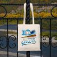 Kid 100 Days Of School Drip Baseball Ice Cream 100th Day Boy Canvas Tote Bag