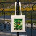 Leprechaun Playing Baseball Japanese Art St Patricks Day Canvas Tote Bag