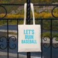 Let's Ruin Baseball Baseball Humor Sarcastic Baseball Premium Tri-Blend Canvas Tote Bag Let's Ruin Baseball Baseball Humor Sarcastic Baseball Premium Tri-Blend Canvas Tote Bag
